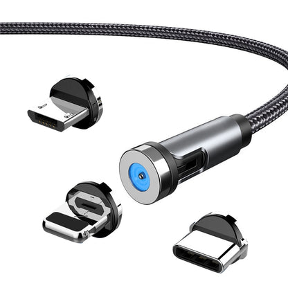 CC56 Dust Plug Rotating Magnetic Wire, Cbale Length: 1m, Style:, 1m Android Head, 1m Type-C / USB-C Head, 1m 8Pin Head, 1m Line+Three Heads, 1m Line, 1m Micro USB, 1m Type-C / USB-C, 1m + 8Pin + Type-C/USB-C + Micro USB