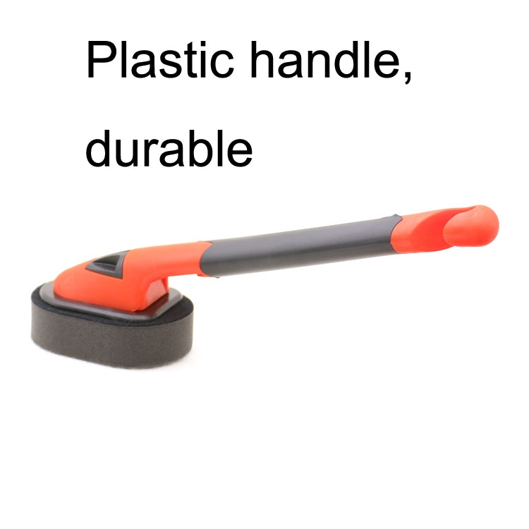 Manche + Éponge Brosse de Lustrage à Long Manche pour Pneus de Voiture, Brosse à Cire pour Pneus, Éponge, 10 Éponges, Manche + Éponge