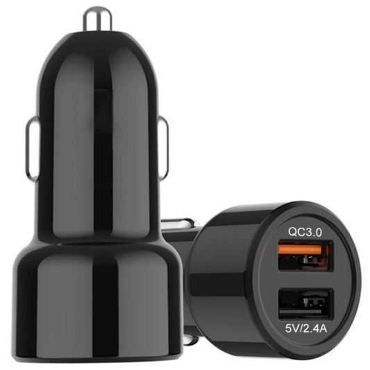 IBD321-Q3 Chargeur de voiture universel ignifuge pour téléphone portable, QC3.0 18W, QC3.0+2.4A, 2.4A+12W, 3.1A+15W, 4.8A+24W, PD 20W