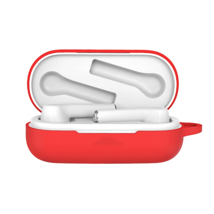 Bluetooth Earphone Silicone Protective Case for Huawei Honor FlyPods 3, Red, Yellow, Pink, Noon Blue, Black, White, Matcha Green, Mint Green, Grass Green, Gray Blue