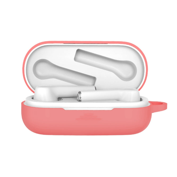 Bluetooth Earphone Silicone Protective Case for Huawei Honor FlyPods 3, Red, Yellow, Pink, Noon Blue, Black, White, Matcha Green, Mint Green, Grass Green, Gray Blue