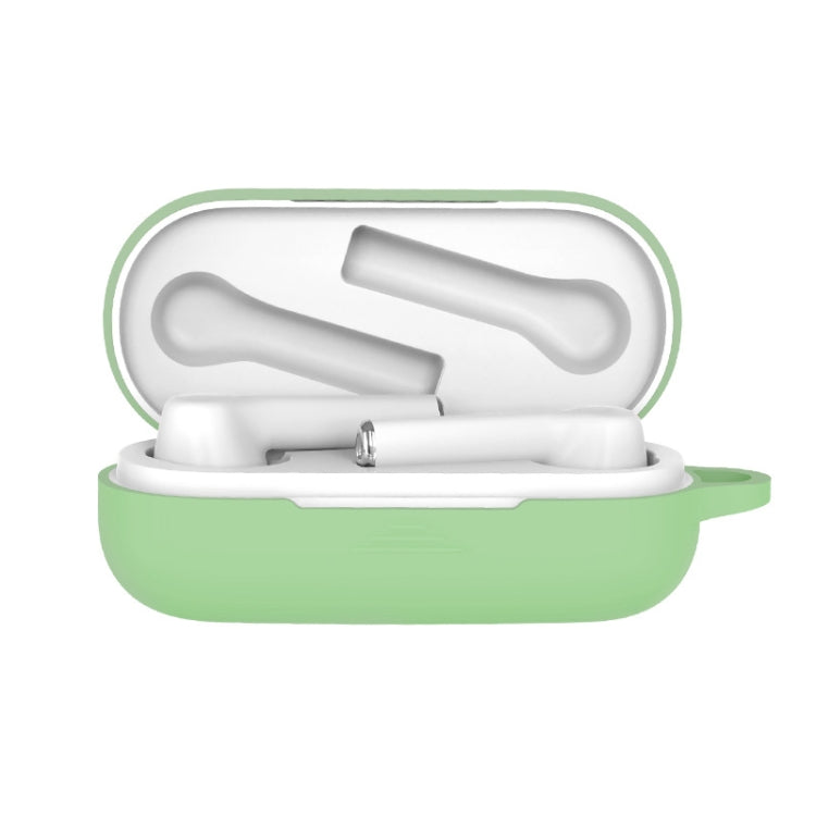 Bluetooth Earphone Silicone Protective Case for Huawei Honor FlyPods 3, Red, Yellow, Pink, Noon Blue, Black, White, Matcha Green, Mint Green, Grass Green, Gray Blue
