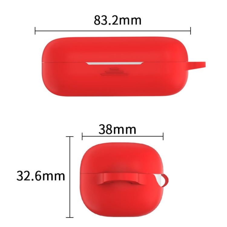 Bluetooth Earphone Silicone Protective Case for Huawei Honor FlyPods 3, Red, Yellow, Pink, Noon Blue, Black, White, Matcha Green, Mint Green, Grass Green, Gray Blue
