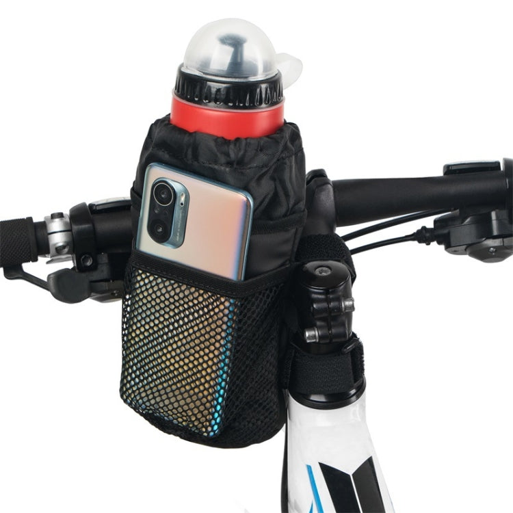 Cycling Water Bottle Bag Handlebar Insulation Water Bottle Bag Mobile Phone Bag, 15.5 x 9.5 x 9.5cm, 20 x 10.5 x 10.5cm
