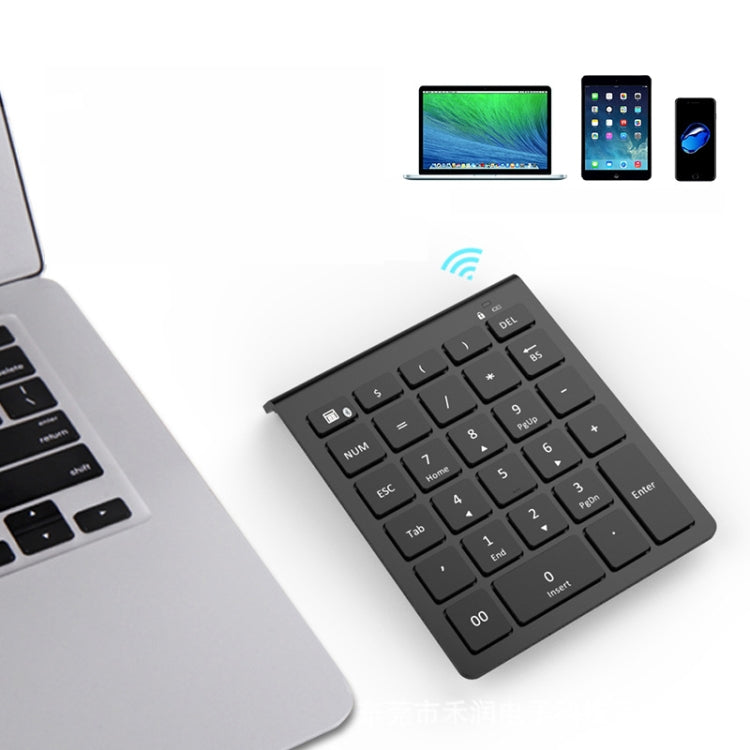 BT302 28 Keys Laptop Mini Wireless Keyboard, Spec:, Bluetooth (Black), Bluetooth (Gray)