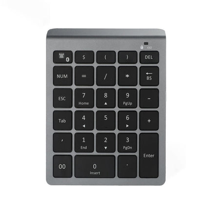 BT302 28 Keys Laptop Mini Wireless Keyboard, Spec:, Bluetooth (Black), Bluetooth (Gray)