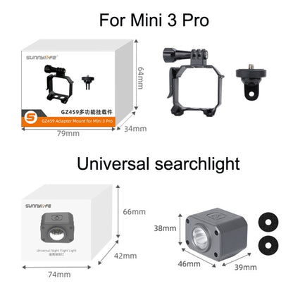 Sunnylife MM3-GZ459 For DJI Mini 3 Pro GoPro10 Action Camera Mount, Hanging Load