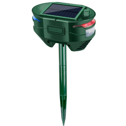 Répulsif d'animaux extérieur solaire à ultrasons et infrarouge RC-544, RC-544