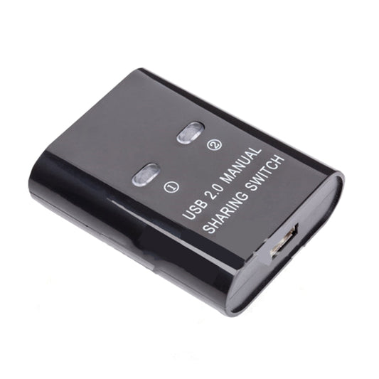 SW68 Commutateur 2 en 1 USB, partage d'impression manuel, couleurs&nbsp;: noir, argent