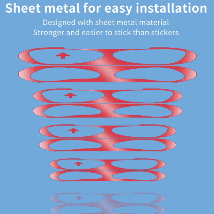 2 PCS Headphone Inner Cover Sticker Dustproof Protective Film For Airpods 3, Black, Gold, Silver, Rose Gold, Red, Green, Blue, Purple