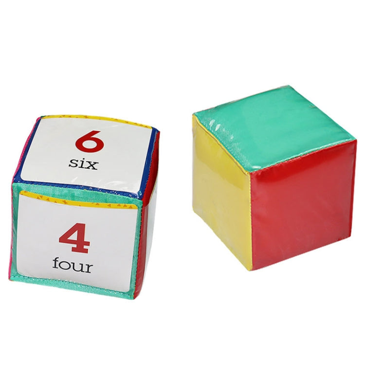 2 PCS / Lot Jouets pédagogiques en dés avec cartes à insérer et pochette transparente, 2 PCS / Lot
