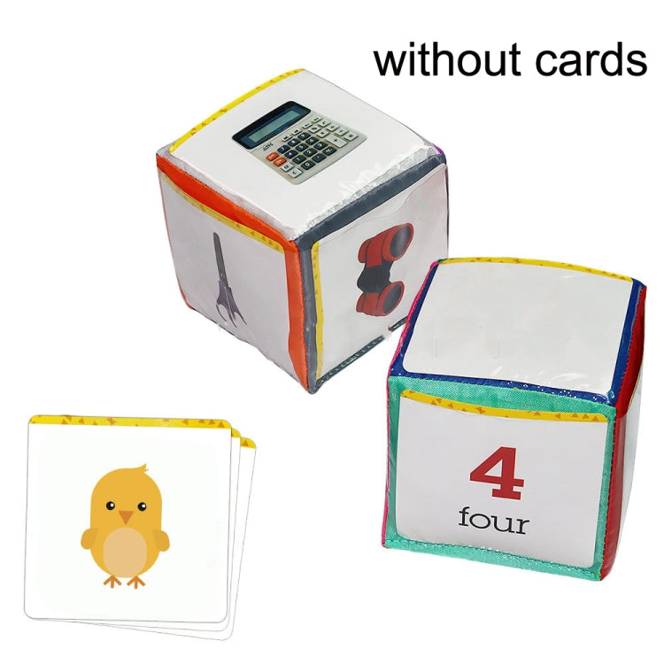 2 PCS / Lot Jouets pédagogiques en dés avec cartes à insérer et pochette transparente, 2 PCS / Lot