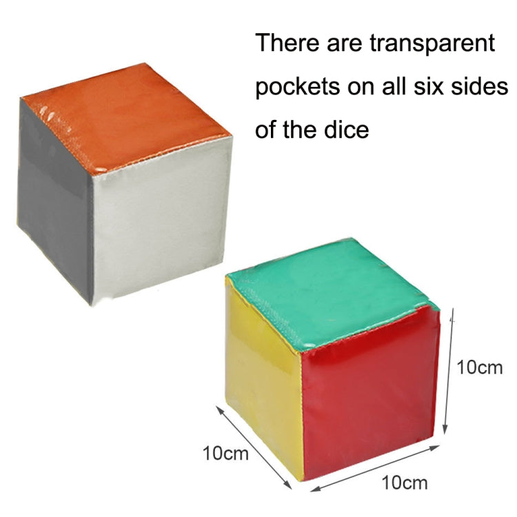 2 PCS / Lot Jouets pédagogiques en dés avec cartes à insérer et pochette transparente, 2 PCS / Lot