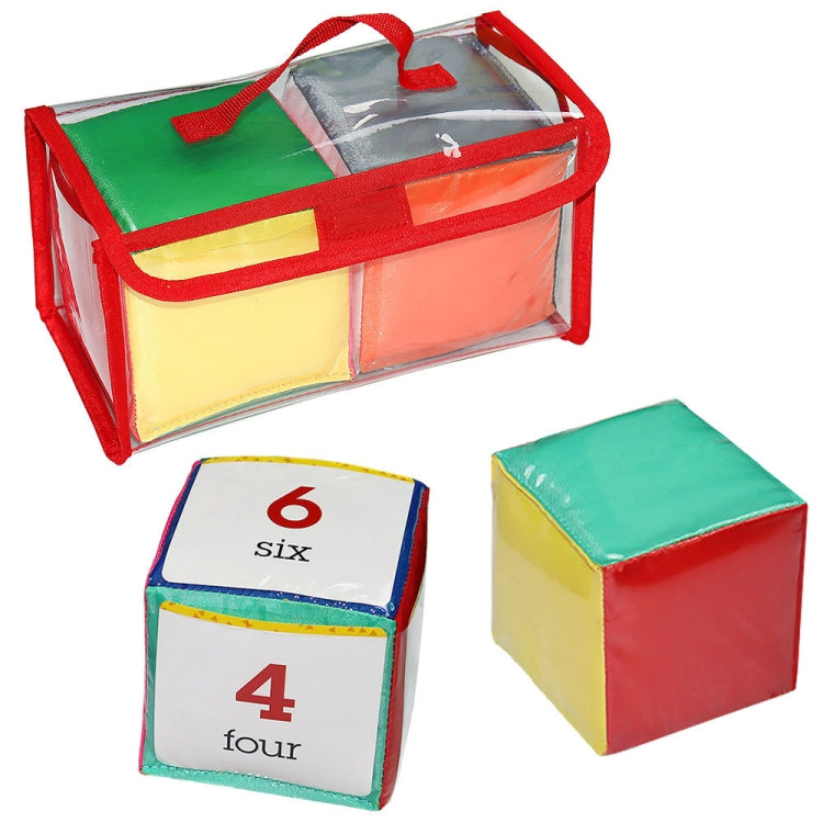 2 PCS / Lot Jouets pédagogiques en dés avec cartes à insérer et pochette transparente, 2 PCS / Lot