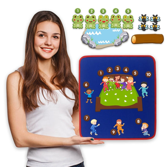 Tableau de contes en feutrine pour comptines, tableau de contes éducatif pour l'éveil, jouets, tableau de contes en feutrine