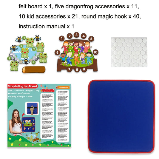 Tableau de contes en feutrine pour comptines, tableau de contes éducatif pour l'éveil, jouets, tableau de contes en feutrine