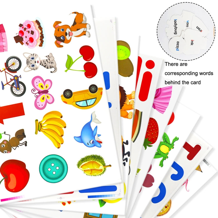 Alphabet Card Early Teaching Hanging Bag Letter Pocket, Carte alphabétique