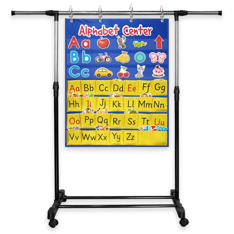Alphabet Card Early Teaching Hanging Bag Letter Pocket, Carte alphabétique