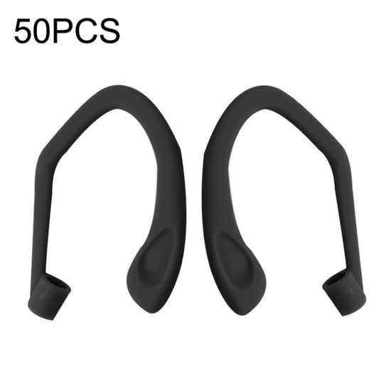 50PCS EG40 For Apple Airpods Pro Sports Wireless Bluetooth Earphone Silicone Non-slip Ear Hook, Black, White, Red, Pink, Purple
