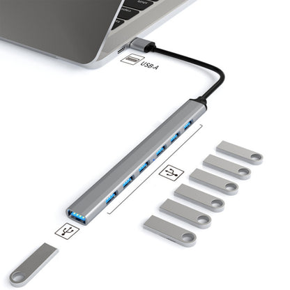 7 in 1 USB3.0 Docking Station Laptop Multifunctional HUB, USB Interface, Type-C Interface