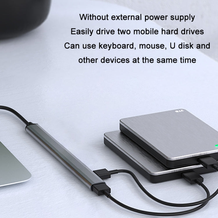7 in 1 USB3.0 Docking Station Laptop Multifunctional HUB, USB Interface, Type-C Interface