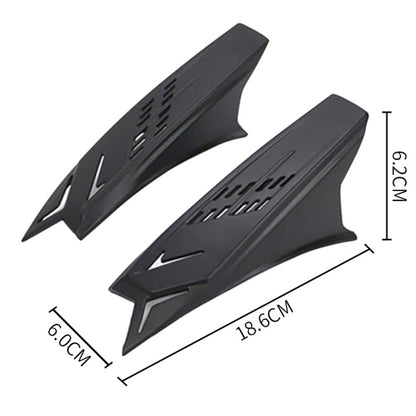 1 Pair Motorcycle Helmet  Horns Plastic Paste Decoration, Dumb Black, Shiny Black, Red, Yellow, White