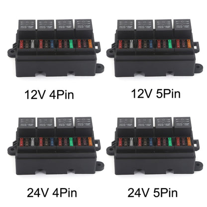 Relay Car RV Radiography Sound Modified Electromagnetic Insurance Box, TF008-10 12V 4Pin, TF008-10 12V 5Pin, TF008-10 24V 4Pin, TF008-10 24V 5Pin