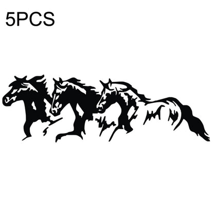 5PCS FGM-002 Carving Reflective Stickers Galloping Horse Car Body Sticker, Galloping Horse