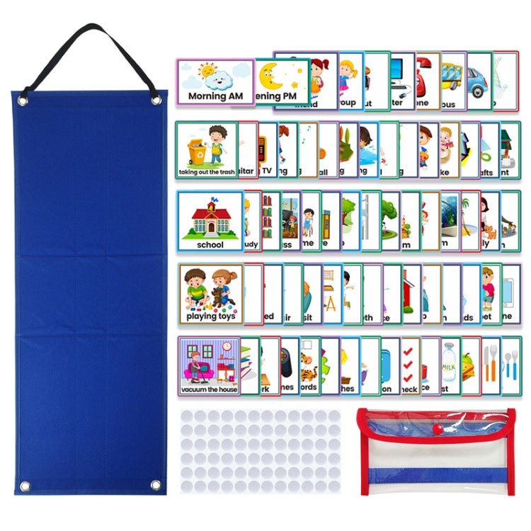 Calendrier Visuel pour Enfants, Organisateur Quotidien Mural, Planificateur de Travail Journalier, Éducation Précoce