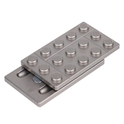 FS01 Carte magnétique métallique en acier inoxydable pour décompression, gyroscope du bout des doigts, modèle A