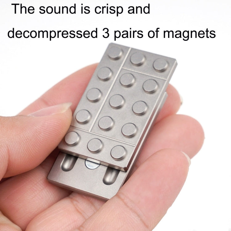 FS01 Carte magnétique métallique en acier inoxydable pour décompression, gyroscope du bout des doigts, modèle A