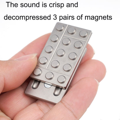 FS01 Carte magnétique métallique en acier inoxydable pour décompression, gyroscope du bout des doigts, modèle A