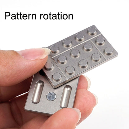 FS01 Carte magnétique métallique en acier inoxydable pour décompression, gyroscope du bout des doigts, modèle A