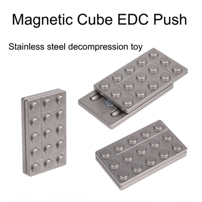 FS01 Carte magnétique métallique en acier inoxydable pour décompression, gyroscope du bout des doigts, modèle A