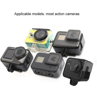 TUYU Support de fixation pour téléphone portable et caméra d'action de menton de casque de moto, support noir, support bleu, support noir + pince de téléphone portable, support bleu + pince de téléphone portable
