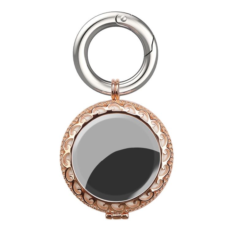 Anti-Lost Plating Keychain Locator Tracker Protective Cover For Airtag, Black Gold, White Gold, Rose Gold, Gold