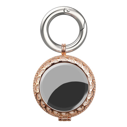 Anti-Lost Plating Keychain Locator Tracker Protective Cover For Airtag, Black Gold, White Gold, Rose Gold, Gold