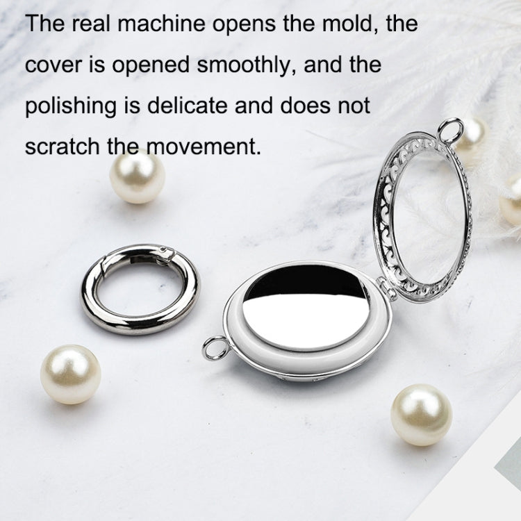 Anti-Lost Plating Keychain Locator Tracker Protective Cover For Airtag, Black Gold, White Gold, Rose Gold, Gold