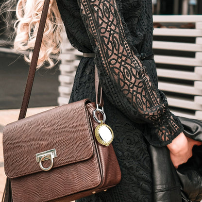 Anti-Lost Plating Keychain Locator Tracker Protective Cover For Airtag, Black Gold, White Gold, Rose Gold, Gold