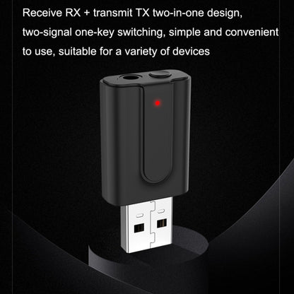 BT10 2 In 1 USB Bluetooth 5.0 Transmitter Receiver Speaker Computer Wireless Headphone Adapter, BT10