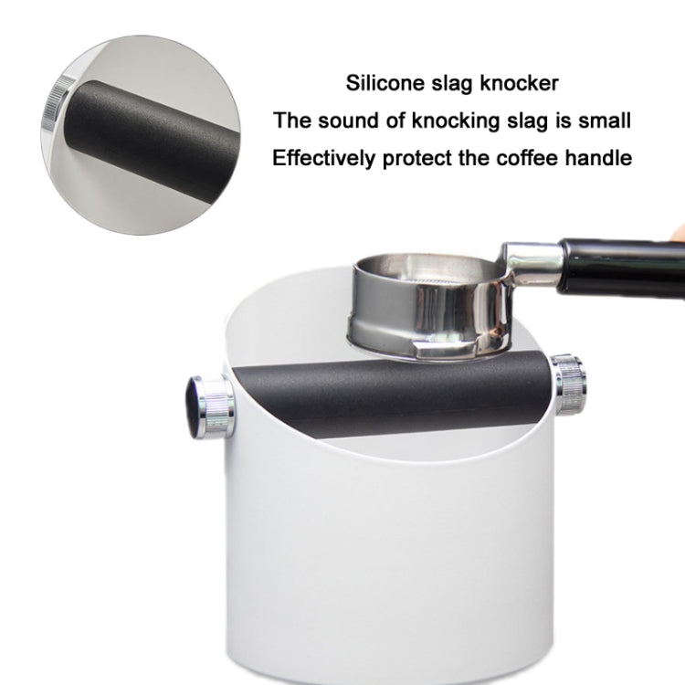 Coffee Waste Bin Milk Tea Residue Recycling Powder Box, White (Aluminum Alloy), Black (Aluminum Alloy), True Color (Stainless Steel), Black (45 Steel)