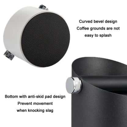 Coffee Waste Bin Milk Tea Residue Recycling Powder Box, White (Aluminum Alloy), Black (Aluminum Alloy), True Color (Stainless Steel), Black (45 Steel)