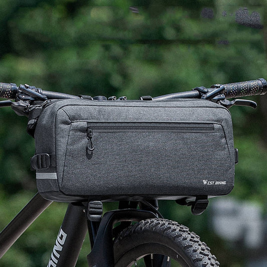 WEST BIKING YP0707301 Sacoche de guidon de VTT multifonctionnelle grande capacité, WEST BIKING YP0707301