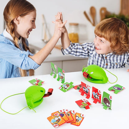 BY-0003 Frog Tongue Out Board Game Parent-child Interactive Desktop Toy, BY-0003 Frog Tongue Out