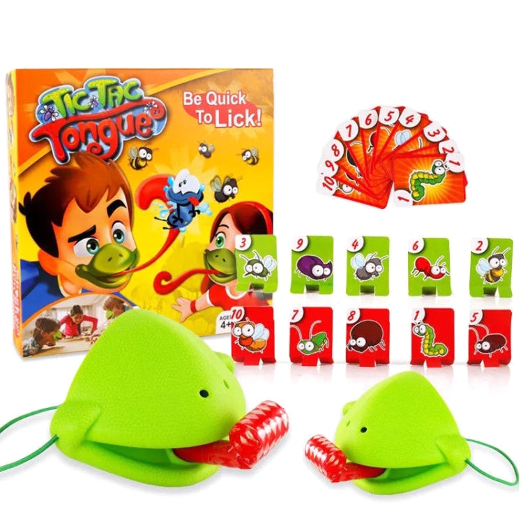 BY-0003 Frog Tongue Out Board Game Parent-child Interactive Desktop Toy, BY-0003 Frog Tongue Out