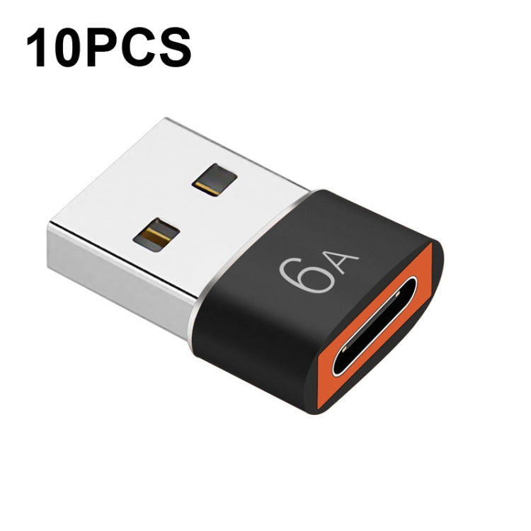 Adaptateur USB 3.0 Type-C HOWJIM HJ003, 10 pièces, charge et transfert de données, argent, noir, rouge