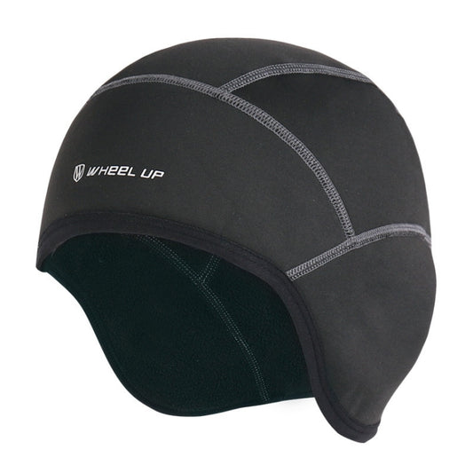 WHEEL UP 7255 Bonnet de ski et cyclisme chaud d'extérieur, Noir (sans trou), Gris foncé (sans trou), Noir (avec trou), Gris foncé (avec trou)
