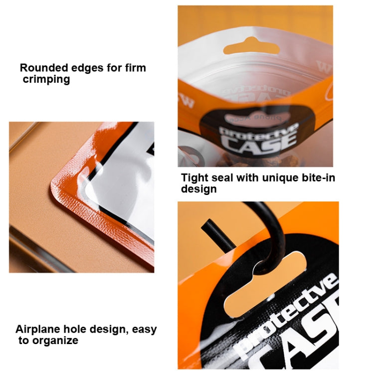 100 PCS  Ziplock Bags Plastic Bags Mobile Phone Case Packaging Bags, 12 x 21cm Orange Yellow, 12 x 21cm Blue, 12 x 21cm Yellow, 12 x 21cm  Red