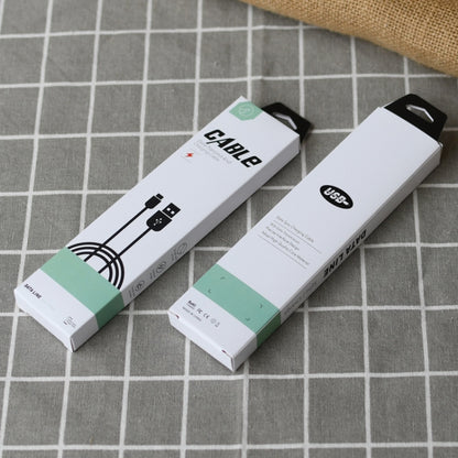 50 PCS Data Cable Packaging Carton Mobile Phone Charging Cable Storage Box