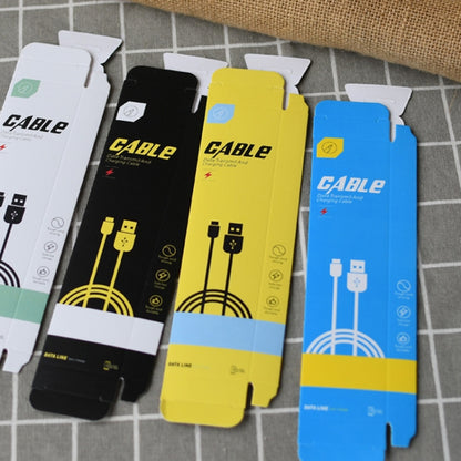 50 PCS Data Cable Packaging Carton Mobile Phone Charging Cable Storage Box